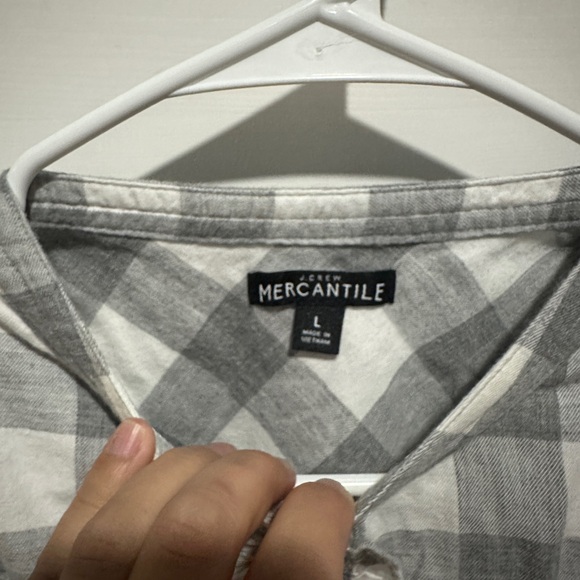 Woman’s Gingham Button Down Dress Shirt - Picture 3 of 3